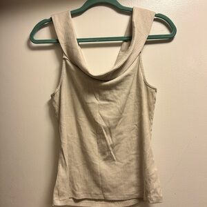 Old Navy Cream Cowl Neck Tank Top
